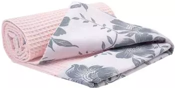 Medi Partners Babydecke Berry, rosa Waffel, 100% Baumwolle, 75x100cm