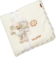 Fehn 396089, Fehn Kuscheldecke Schaf Baby Love 100 x 75 cm beige