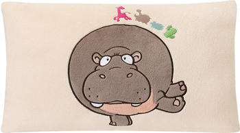 NICI Wild Adventure - Nilpferd Kissen rechteckig 43 x 25 cm