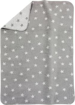Alvi Baumwolldecke UV 50+ Sterne Grau