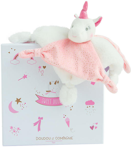 Doudou Pink unicorn comforter