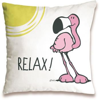 NICI Kissen Flamingo "Relax" 37 x 37 cm