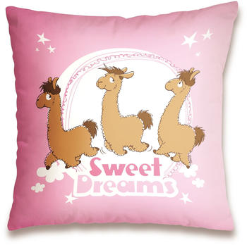 NICI Kissen Lama "Sweet Dreams" 37 x 37 cm