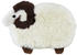 Heitmann Felle Fellteppich Sheep 82 x 60 cm weiß