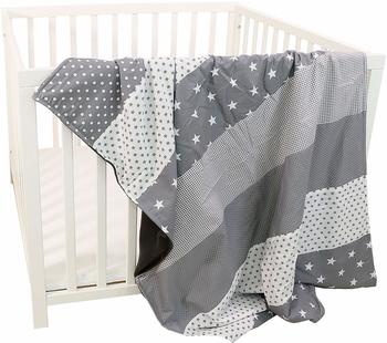 Ullenboom Babydecke & Kuscheldecke graue Sterne