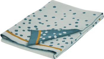 Done by Deer Knitted Blanket Happy Dots blue