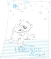 Baby Best Babydecke "Kleiner Lieblingsmensch" mit tollem Motiv und Schriftzug,