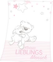 Baby Best Babydecke "Kleiner Lieblingsmensch" mit tollem Motiv und Schriftzug,