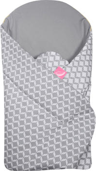 Motherhood Einschlagdecke/Babyhörnchen Soft grau classics