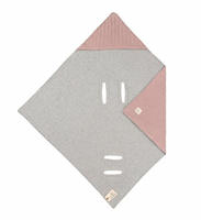 L&Auml;SSIG Einschlagdecke "Einschlagdecke f&uuml;r Babyschale, dusty pink" GOTS made with