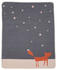 David Fussenegger Juwel Babydecke 70x90cm Fuchs unter Sternen grau