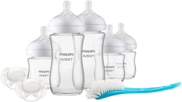 Philips AVENT Natural Response - Großes Flaschen-Set aus Glas für Neugeborene (SCD879/11)