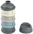 Beaba Formula Milk Container 4 compartments Mineral Grey/Blue