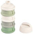 Beaba Formula Milk Container 4 compartments Cotton/Sage Green
