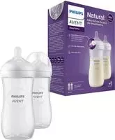 Philips AVENT Babyflasche "Natural Response Babyflasche" 2er-Pack, schnelle