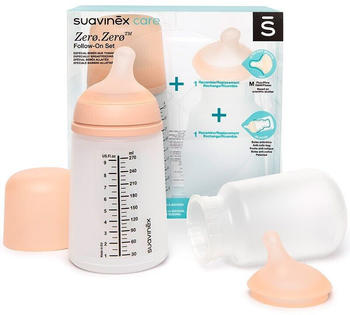 Suavinex Zero Zero Follow-On Set Anti-Colic Bottle and Bag 270ml +0m