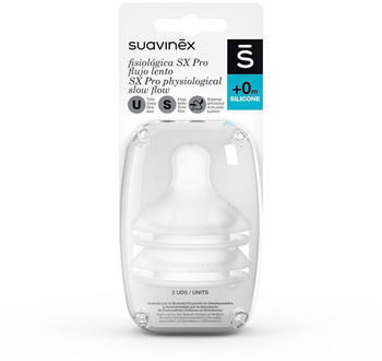 Suavinex SX Pro Physiological Anti-Colic Teat +0m (2 units) S Slow Flow