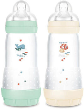 MAM Easy Start Anti Colic Bottle 320 ml 2-pack Mint/Cotton