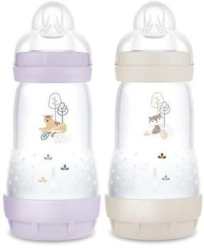 MAM Easy Start Anti Colic Bottle 260 ml 2-pack Lilac/Sand