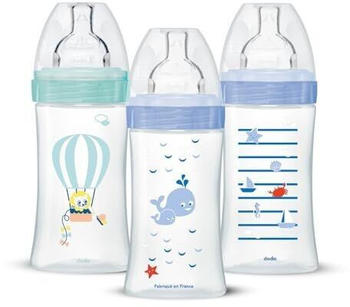 Dodie Set of 3 bottles Sensation+ 270ml Blue/Green
