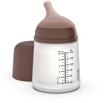 Suavinex ZeroZero Anti-colic Bottle Ultra Soft Silicone +0m caramel