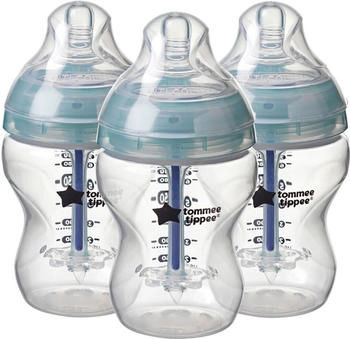 Tommee Tippee Advanced Anti-Colic Babyflasche Anti-Colic selbststerilisierend Slow Flow 0m+ 3x260 ml