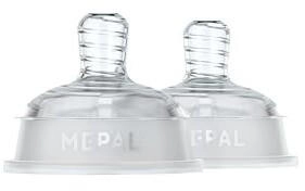 Mepal Mio Flaschensauger Medium Flow 2 Stück Transparent