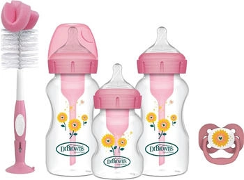 Dr. Browns Dr. Brown’s Options+ Giftset mit Breitem Hals Rosa