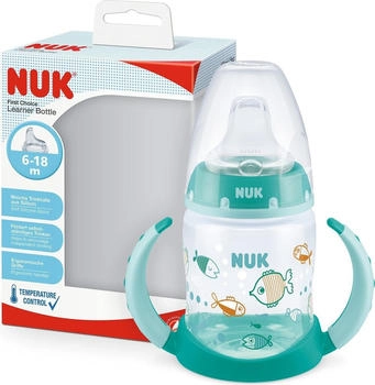 NUK First Choice Trinklernflasche mit Temperature Control grün 6-18 Monate