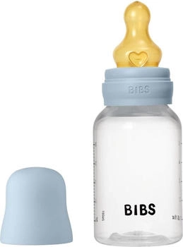 BIBS Flasche Slow Flow 150 ml Latex Baby Blue