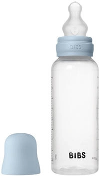 BIBS Flasche Medium Flow 270 ml Silikon- Baby Blue