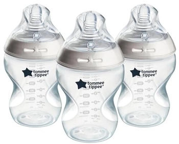 Tommee Tippee Natural Start Anti-Colic selbststerilisierende Babyflasche Slow Flow 0m+ 3x260 ml