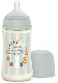 Suavinex Wonderland SX Pro Physiological Anti-Colic Babyflasche M Medium Flow 3 m+ Green 270 ml