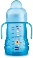 MAM 100012207, Mam Trinklernflasche mit Griffen Trainer+, 220ml, ab 4M blau