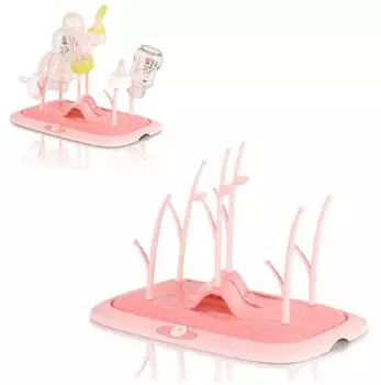 Cangaroo Coral Flaschentrockner f&uuml;r Flaschen, Schnuller und Zubeh&ouml;r, rosa (107369)