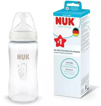 NUK First Choice Babyflasche Glas 240ml 3+ Monate (10212057)