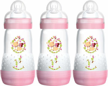 MAM Easy Start Anti-Colic Flasche 260 ml (3 Stk.) rosa