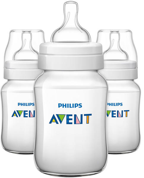 Avent Classic Anti-Colic 260ml Feeding Bottle 3-pack