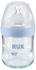 NUK Nature Sense Babyflasche mit Trinksauger 120ml blau