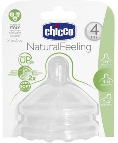 Chicco NaturalFeeling adjustable Baby Bottle Teat 4m+