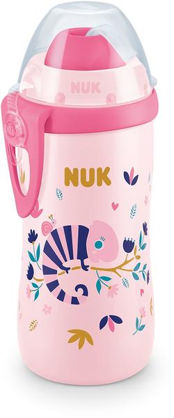 NUK Flexi Cup mit Trinkhalm (300ml) chamäleon rosa
