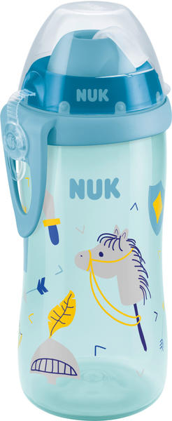 NUK Flexi Cup mit Trinkhalm (300ml) blau