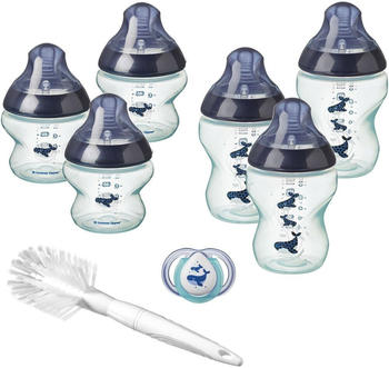 Tommee Tippee Closer to Nature Under the Sea Baby Bottle Starter Set Whale/Blue