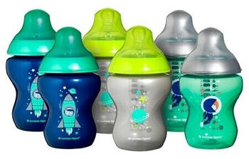 Tommee Tippee Closer to Nature Boldly Goes Baby Bottle 260 ml blue/silver