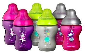 Tommee Tippee Closer to Nature Boldly Goes Baby Bottle 260 ml purple/pink