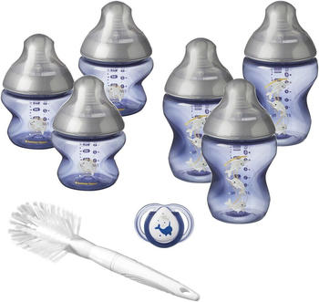 Tommee Tippee Closer to Nature Under the Sea Baby Bottle Starter Set Narwhal/Blue