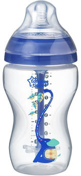Tommee Tippee Advanced Anti-Colic Decorated Blue Feeding Bottle 340 ml