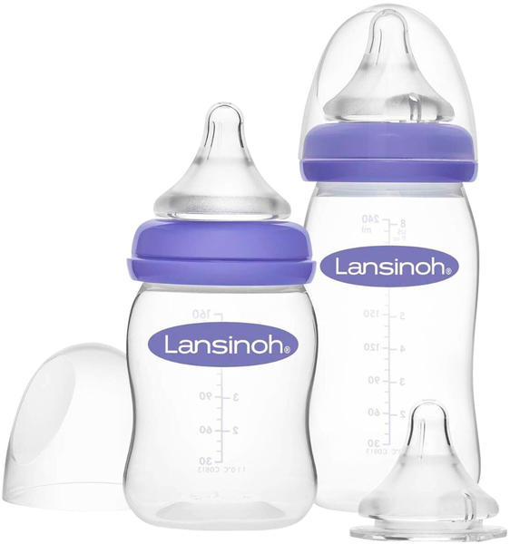 Lansinoh Starter-Set Weithalsflaschen & NaturalWave Sauger