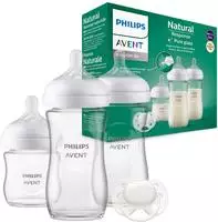 Philips AVENT Babyflasche "Natural Response Starter-Set Glas f&uuml;r Neugeborene