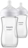Philips AVENT Babyflasche "Natural Response Babyflasche" aus Glas, 2er-Pack, mittlere